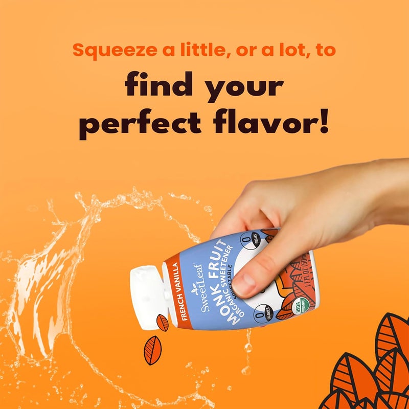 SweetLeaf محلي سويت ليف بنكهة الفانيليا الفرنسية السائلة - قطرات عضوية خالية من السعرات الحرارية، 1.7 أونصة سائلة - Image 5